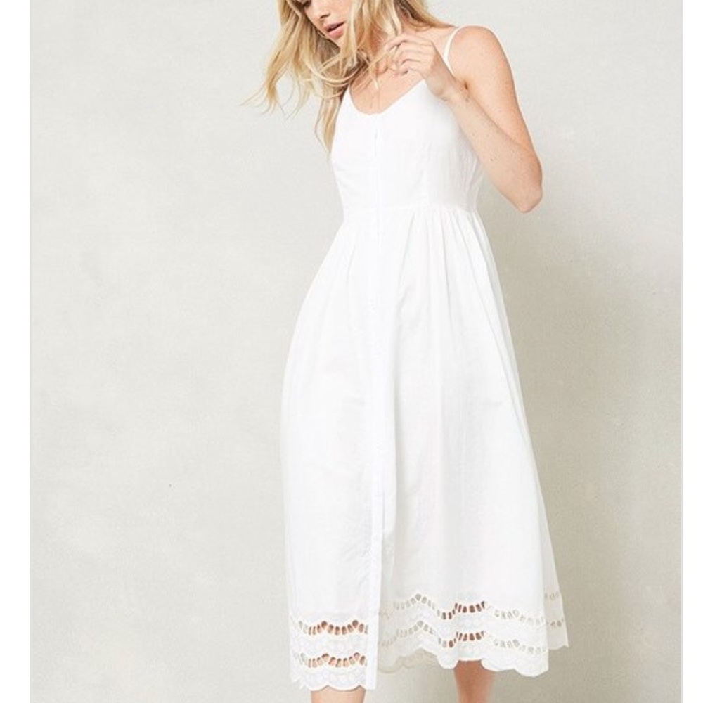 White Midi Dress - Picture 1 of 5